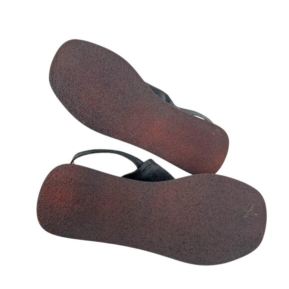 Miz Mooz Guava Black Leather Sandals Size 39 EU 9 US - Picture 9 of 12